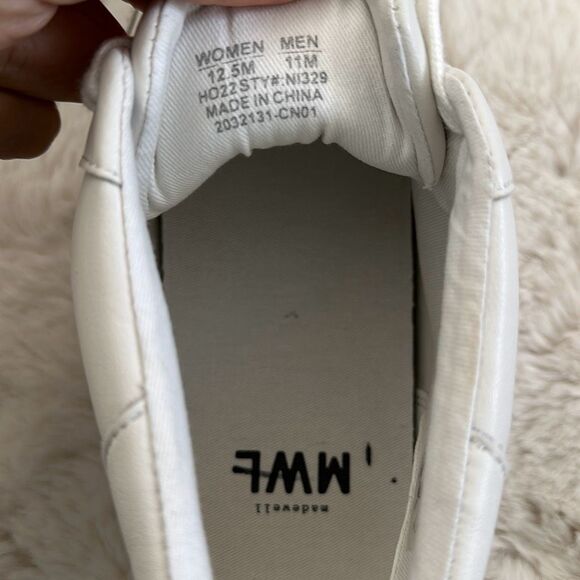 Madewell Sidewalk High-Top Sneakers White Size 11 - Picture 4 of 11